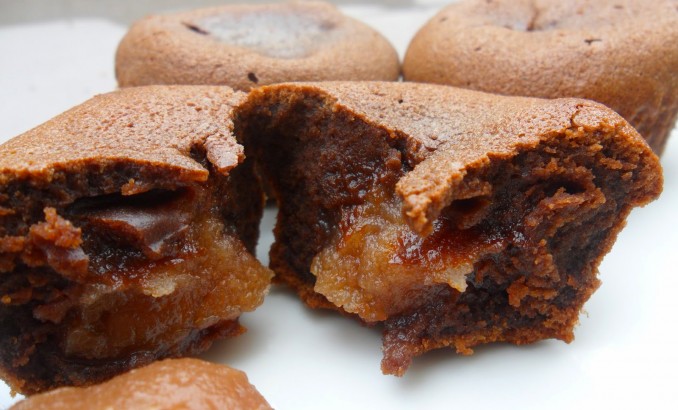 Réaliser un fondant chocolat coeur de marron